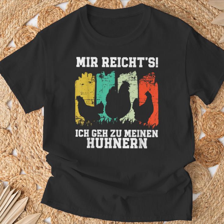 Mir Reichts Ich Geh Zu Meine Hühnern S T-Shirt Geschenke für alte Männer