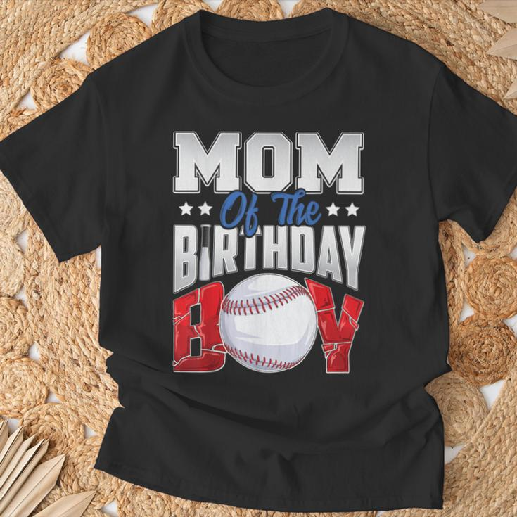 Mom Baseball Birthday Boy Family Baller B-Day Party T-Shirt Gifts for Old Men