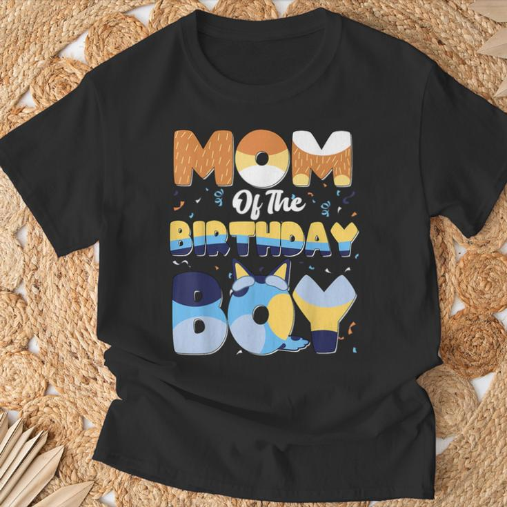 Mom And Dad Birthday Boy Dog Family Matching T-Shirt Gifts for Old Men