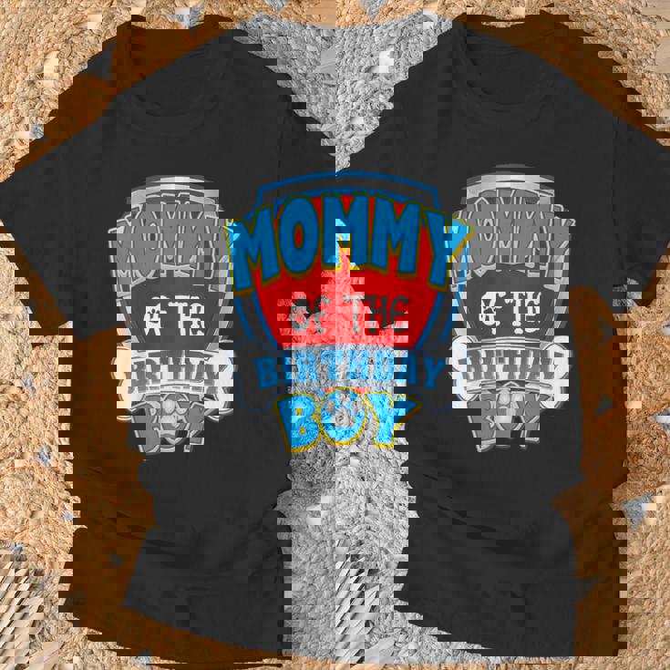 Mommy Of The Birthday Boy Dog Paw Family Matching T-Shirt Gifts for Old Men