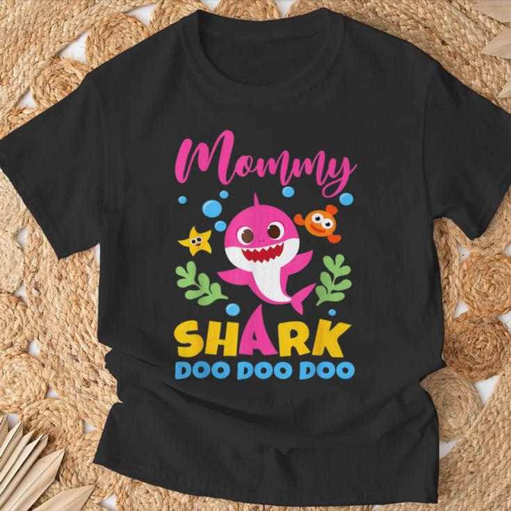 Mommy Of Birthday Shark Matching Oufit Party For Family T-Shirt Gifts for Old Men