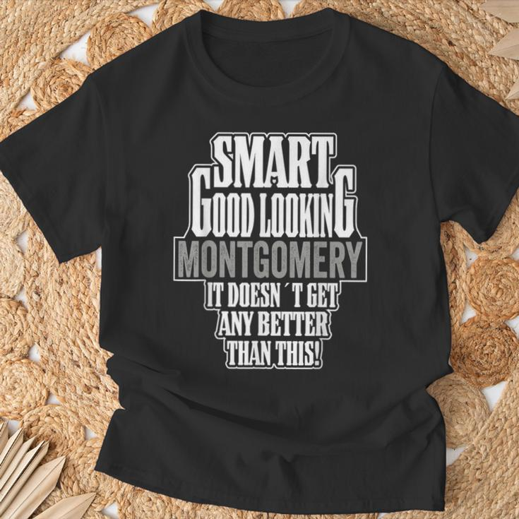 Montgomery Surname Last Name Family Reunion Matching T-Shirt Gifts for Old Men