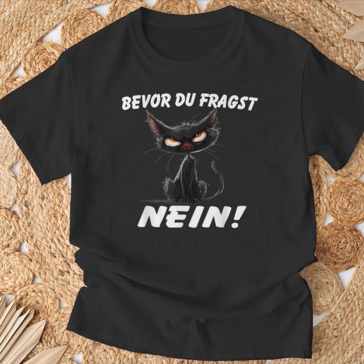 Mürrische Katze T-Shirt Geschenke für alte Männer