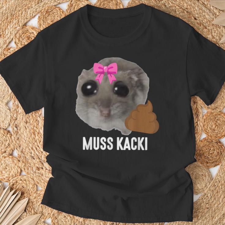 Muss Kacki Sad Hamster Meme Aus Dem Weg Muss Kacken Kaka T-Shirt Geschenke für alte Männer