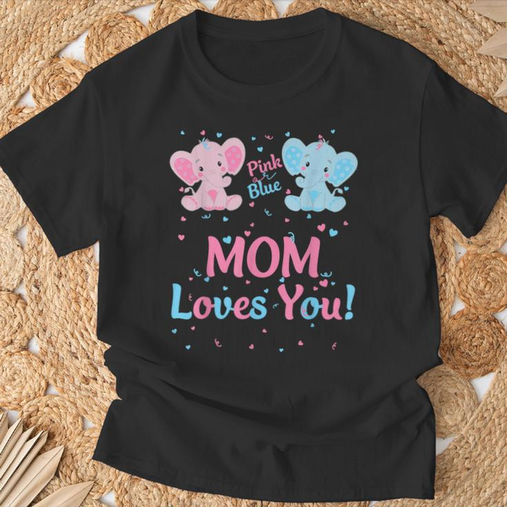 Mutter Geschlecht Offenbaren Elefant Rosa Blau Passende Familie Mutter T-Shirt Geschenke für alte Männer