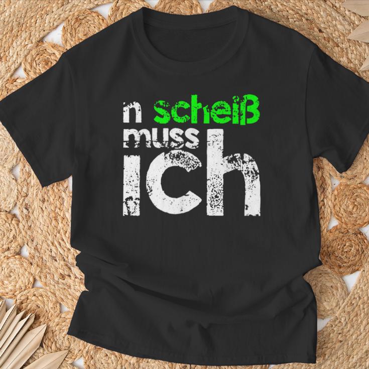 N Scheiß Muss Ich T-Shirt, Lustiges Sänchen für Arbeit und Schule Geschenke für alte Männer