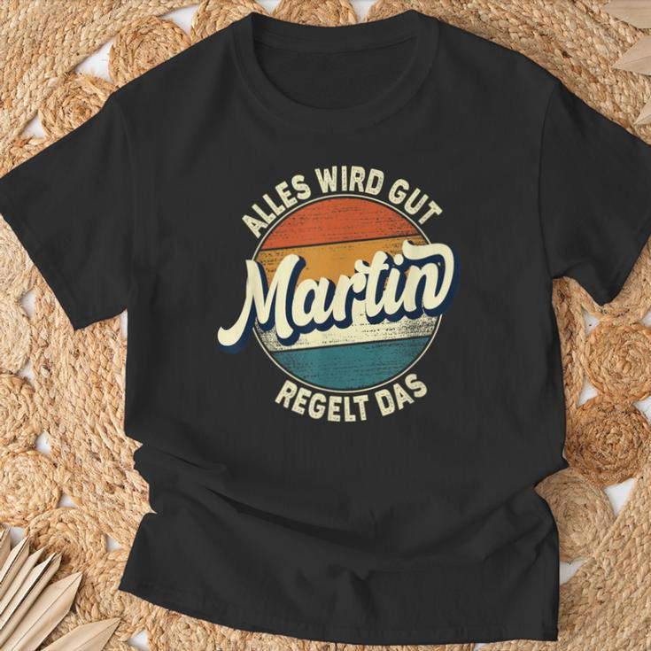Name Martin Alles Wird Gut Martin Regelt Das S T-Shirt Geschenke für alte Männer