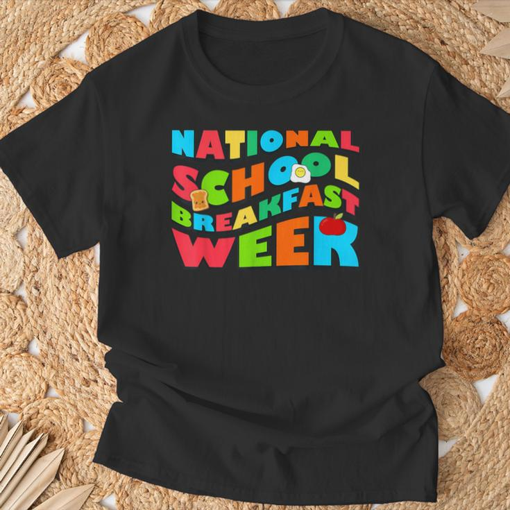 National School Breakfast Week 2024 Breakfast T-Shirt Gifts for Old Men
