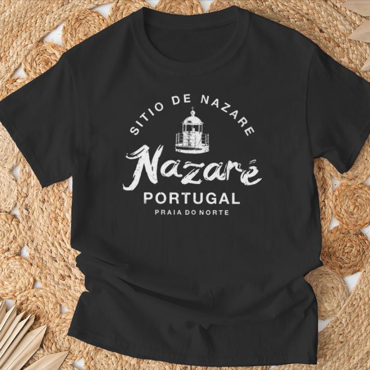 Nazare Portugal Vintage Surfing T-Shirt Gifts for Old Men