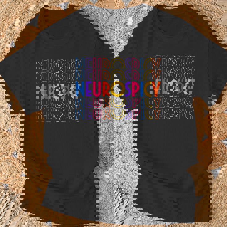 Neurospicy Neurodiversity Brain Autism Awareness Adhd T-Shirt Gifts for Old Men