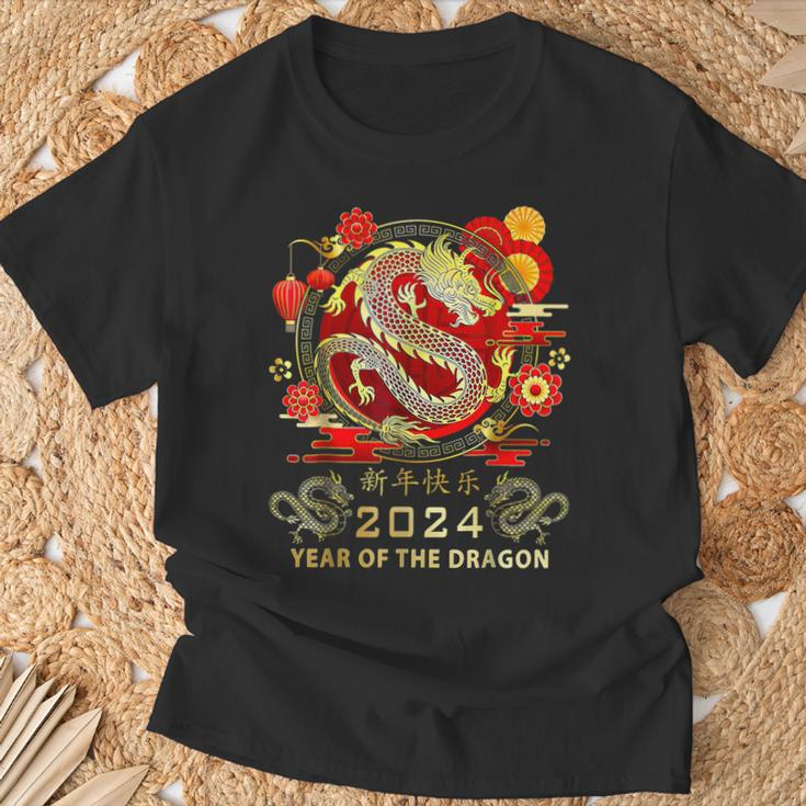 New Year 2024 Dragon Lunar New Year Year Of The Dragon T-Shirt Gifts for Old Men
