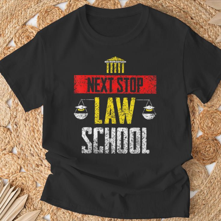 Next Stop Law School Student Graduate Lawyer Law School T-Shirt Gifts for Old Men