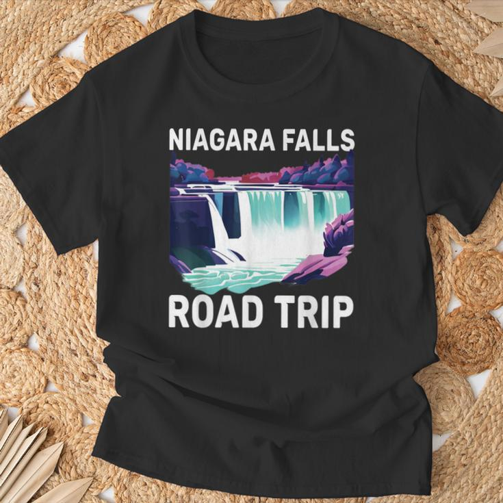 Niagara Falls Road Trip Souvenir Summer Vacation Niagara T-Shirt Gifts for Old Men