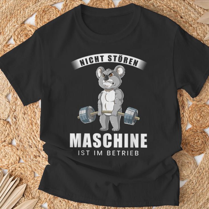 Nicht Stören Maschine In Berieb Gym Fitness T-Shirt Geschenke für alte Männer