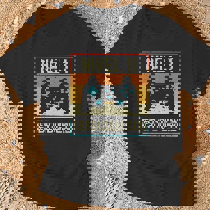 Nivel 11 Anos Desbloqueado Humor Cumpleanos 11 Gamer Regalo Camiseta unisex Regalos para ancianos