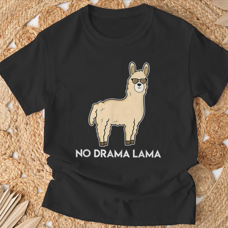 No Drama Lama Fun For Lama & Alpaka Fans T-Shirt Geschenke für alte Männer