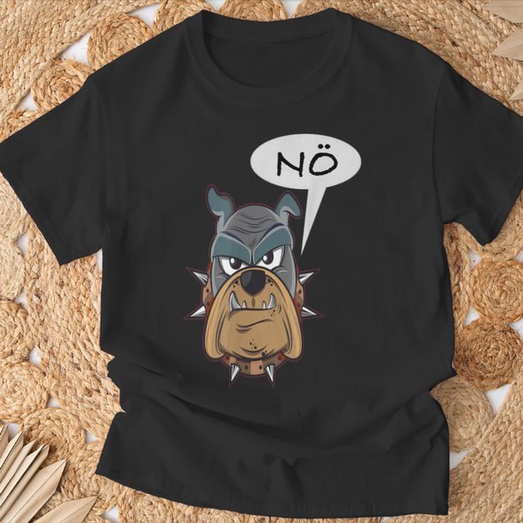 Nö Hund Statement Frosch I No Fun I Nein T-Shirt Geschenke für alte Männer