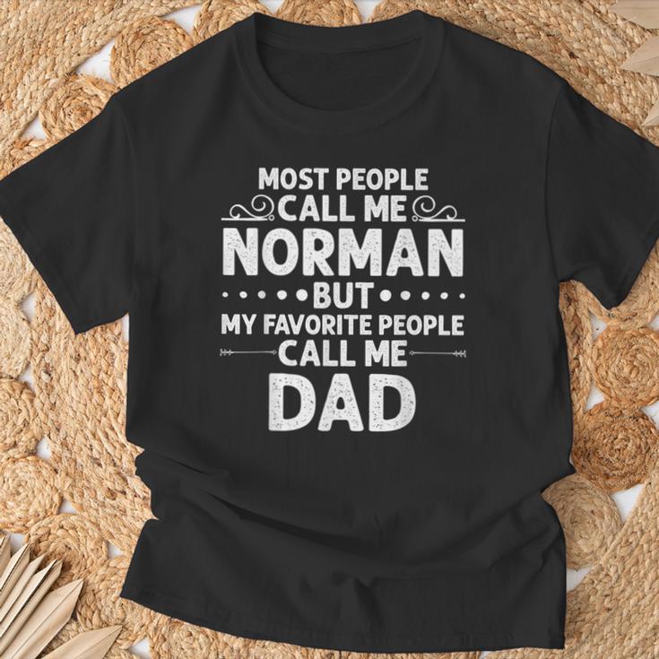 Norman Geschenk Name Lustigatertag Personalisiert Männer Papa T-Shirt Geschenke für alte Männer