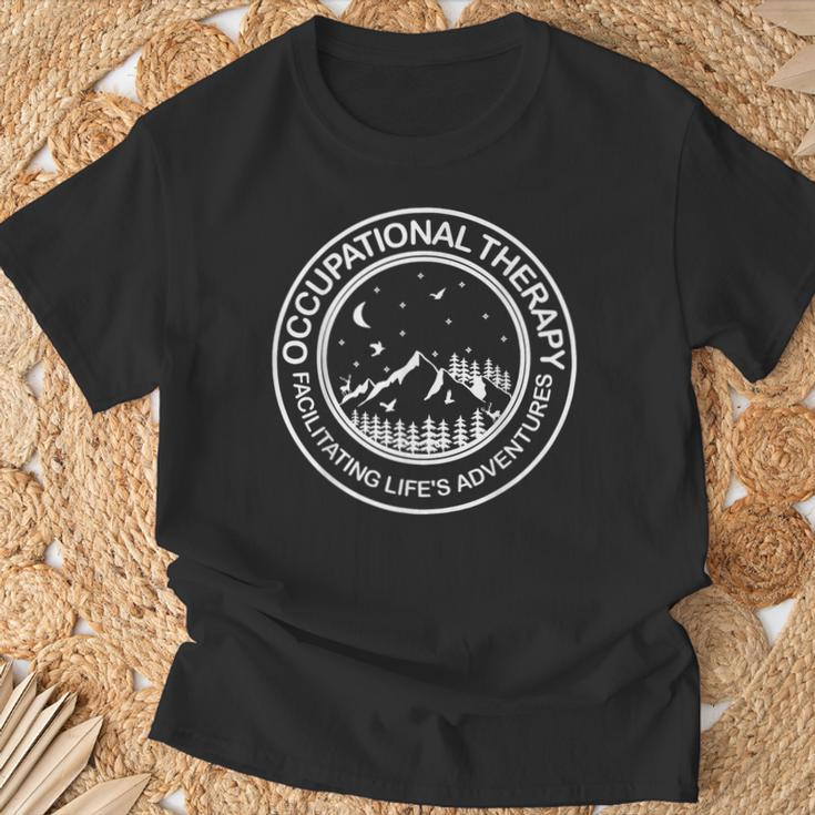 Occupational Therapy Ot Facilitating Life's Adventures Retro T-Shirt Gifts for Old Men