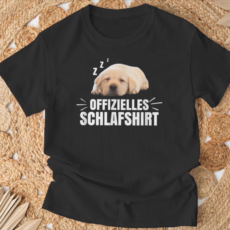 Official Labrador Dog Sleep Pyjamas Idea T-Shirt Geschenke für alte Männer