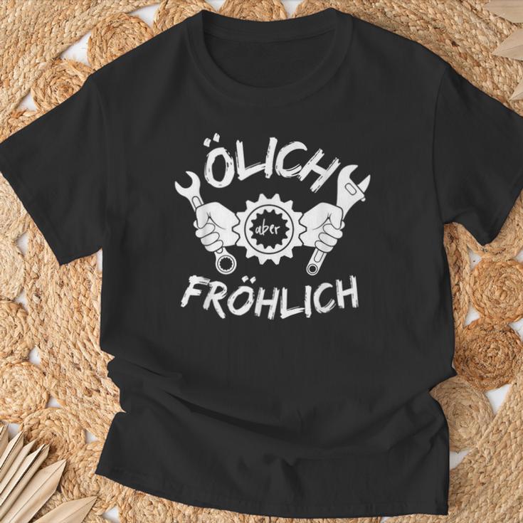 Ölich Aber Fröhlich Simson Ddr Moped Two Strokeintage T-Shirt Geschenke für alte Männer