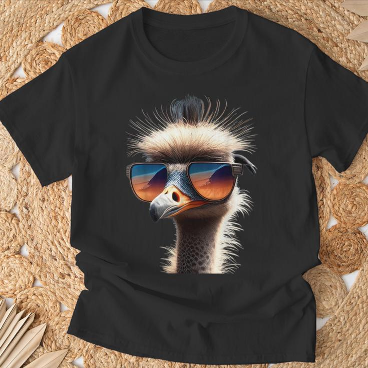Ostrich Bird Bouquet Large Emu Walking Bird Ich Mag Strauss T-Shirt Geschenke für alte Männer
