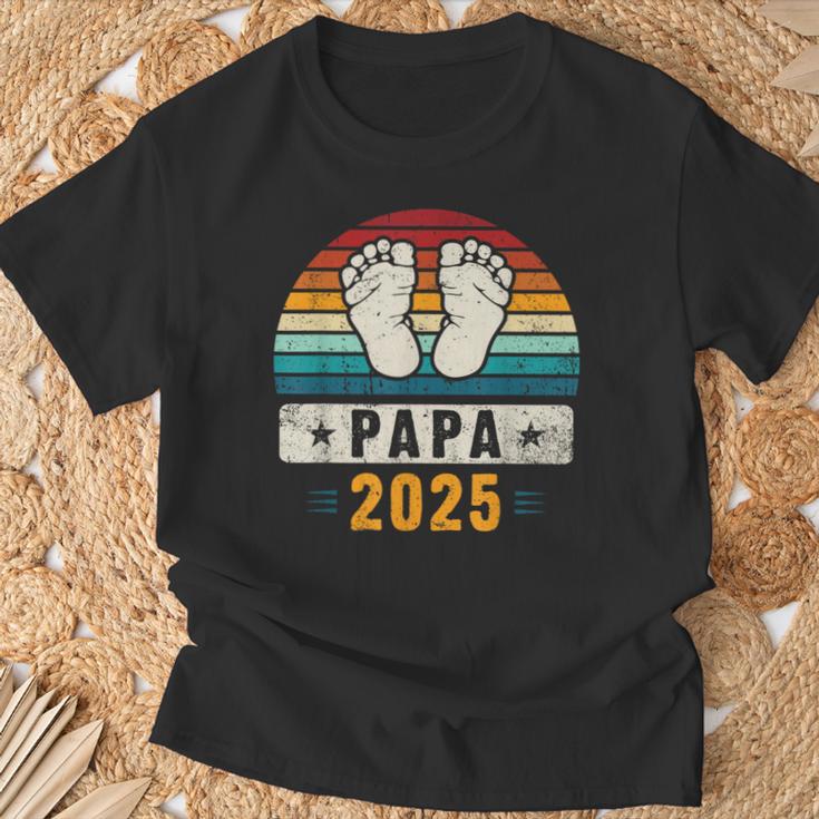 Papa 2025 Schwangerschafterkünden Werdender Papa T-Shirt Geschenke für alte Männer