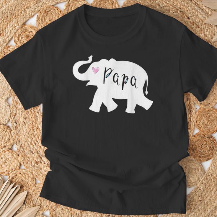 Papa Afrika Elefant T-Shirt Geschenke für alte Männer