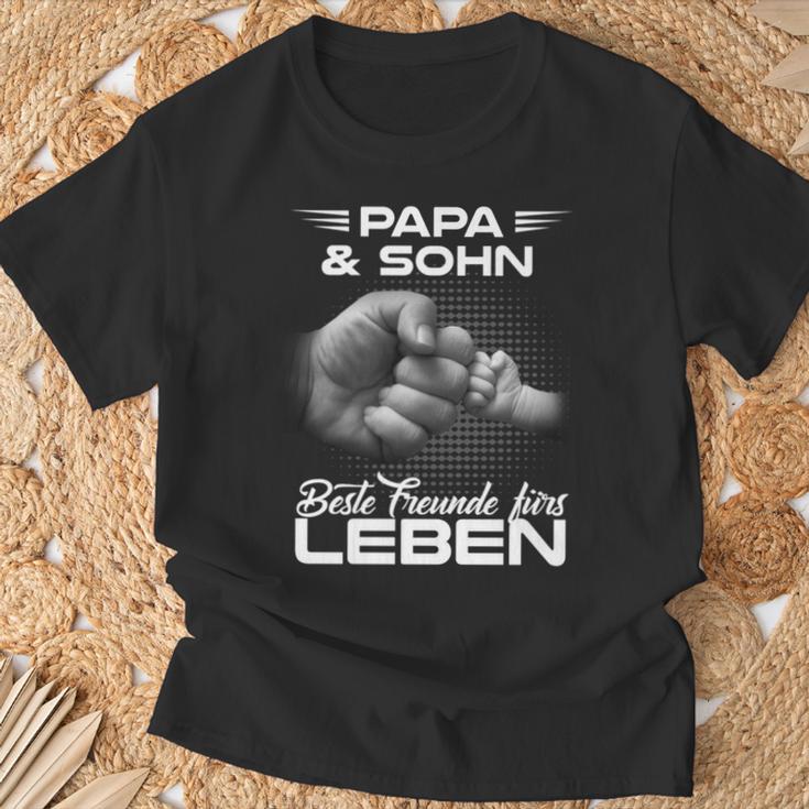 Papa & Sohn Beste Freunde Fürs Leben Father's Day Partner Look T-Shirt Geschenke für alte Männer