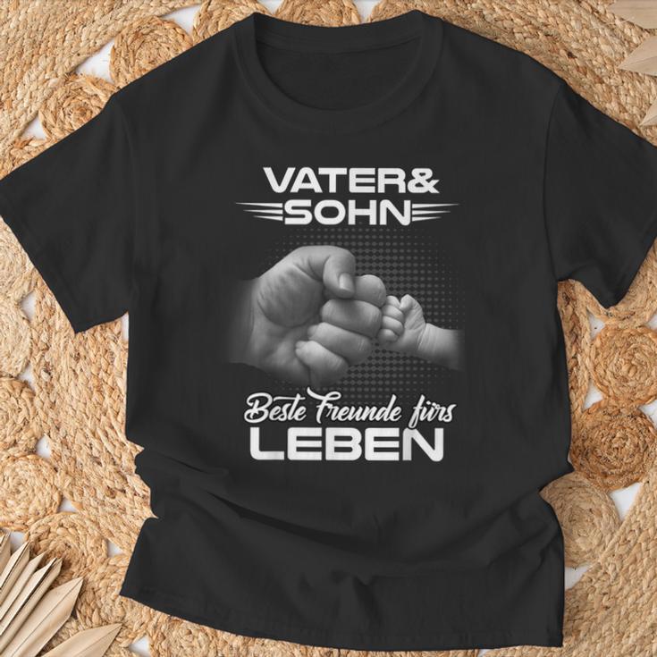 Papa & Sohn Beste Freunde Fürs Leben Father's Day Partner Look T-Shirt Geschenke für alte Männer