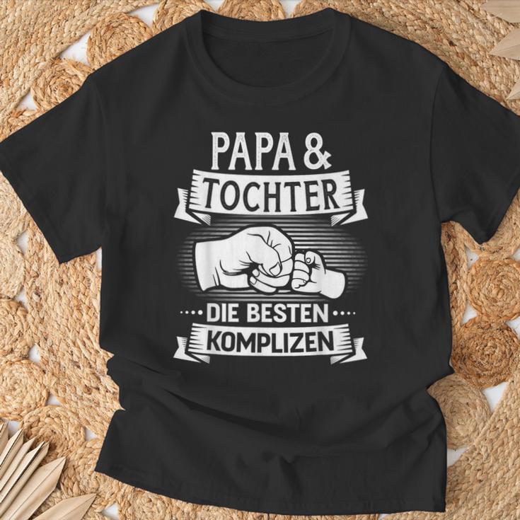 Papa & Tochter Besten Komplizen Zumatertag Und Geburtstag T-Shirt Geschenke für alte Männer