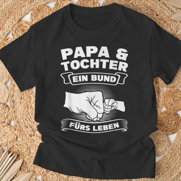 Papa & Tochter Ein Bund Für Leben Papa Dochter T-Shirt Geschenke für alte Männer