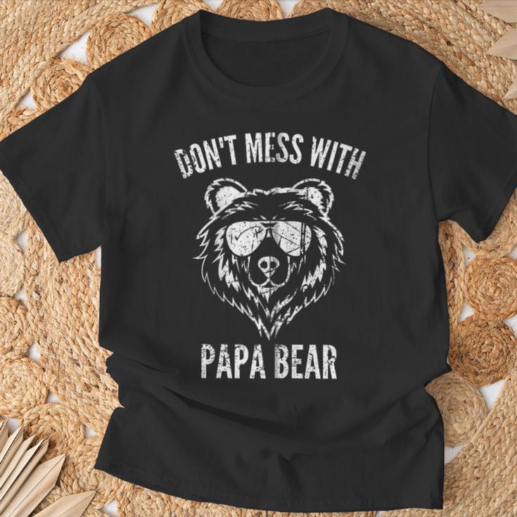 Papa Bear Don't Mess With Papa Bear Lustigeratertag Kapuzenjacke T-Shirt Geschenke für alte Männer