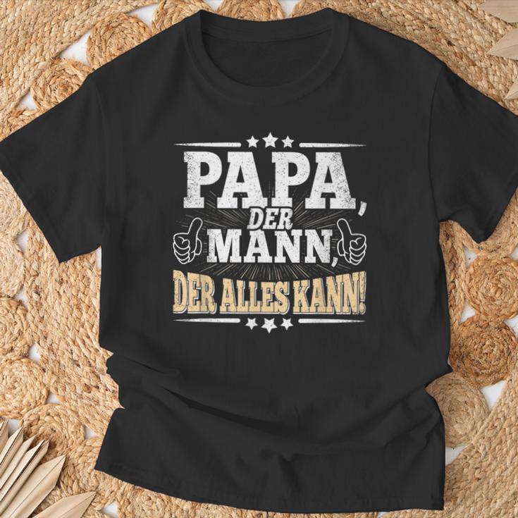 Papa Der Mann Der Alles Kannater Papa Father's Day T-Shirt Geschenke für alte Männer