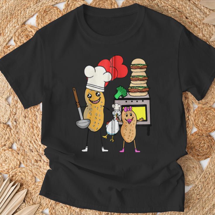 Papa Erdnuss Familie Kochen Köche Kind Kochkunst Huhn Nuss Kapuzenjacke T-Shirt Geschenke für alte Männer