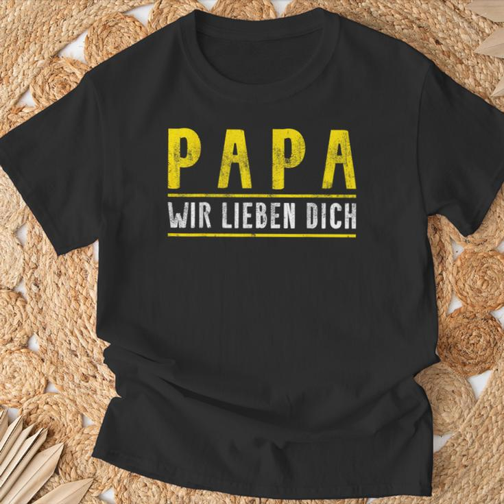 Papa Father's Day Son Tochter Papa Wir Lieben Dich Day T-Shirt Geschenke für alte Männer