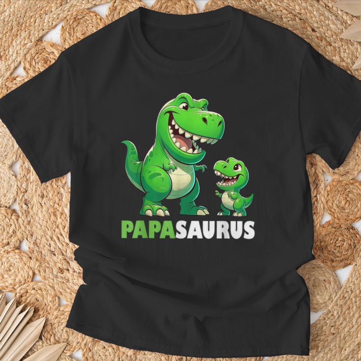 Papa Papasaurusatertagatertagsgeschenk Dino Papa T-Shirt Geschenke für alte Männer