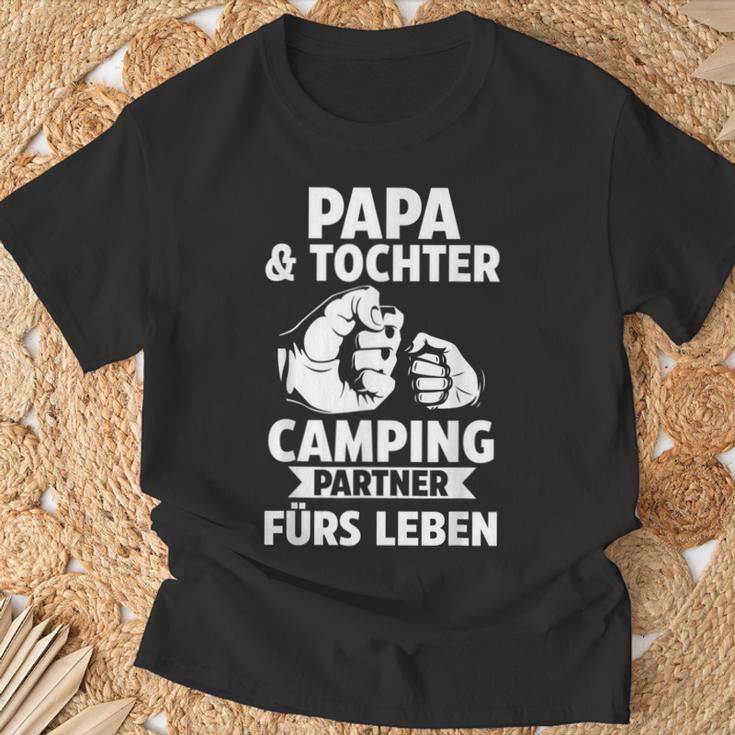 Papa Und Tochter Camper Camping T-Shirt Geschenke für alte Männer