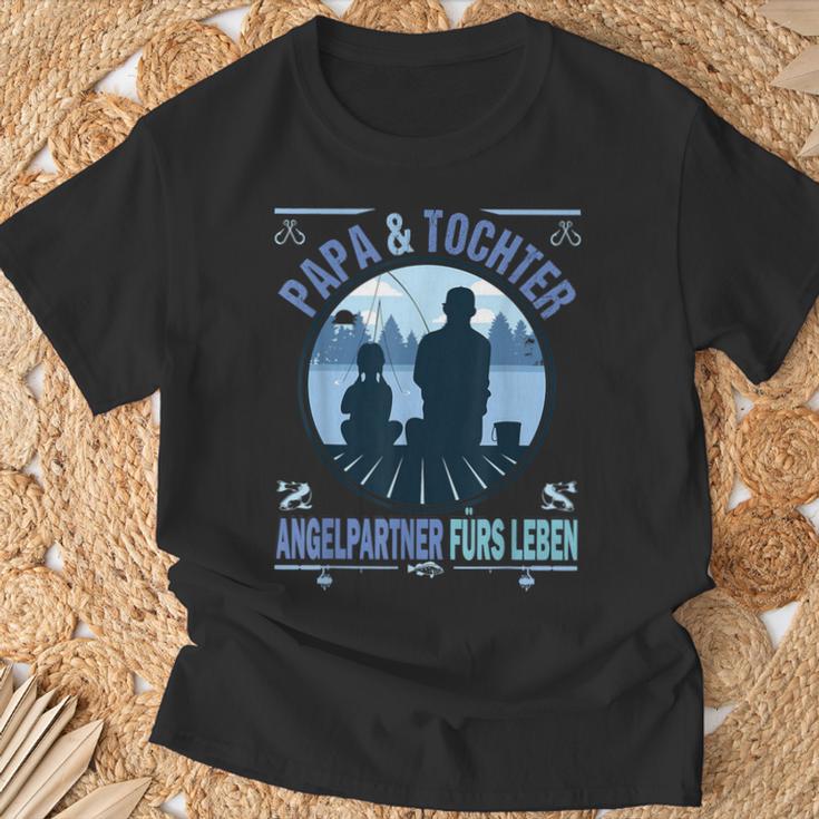 Papa Und Tochter Fishing Partner For Life Fishing Fishing Father T-Shirt Geschenke für alte Männer