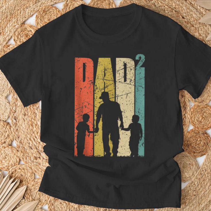 Papa Zwei Soehne Zweifacherater T-Shirt Geschenke für alte Männer