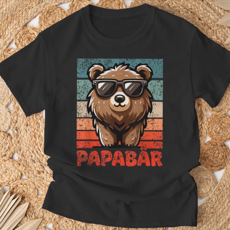 Papabäratertag Bester Papa Bär T-Shirt Geschenke für alte Männer