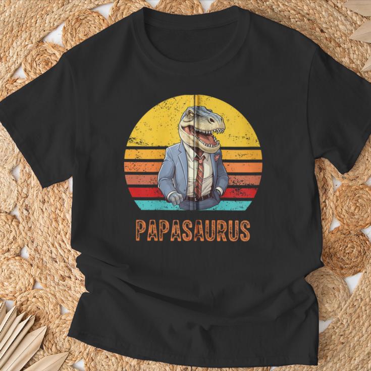 Papasaurus Papaatertag Bester T-Rex Papaatertagater Kapuzenjacke T-Shirt Geschenke für alte Männer