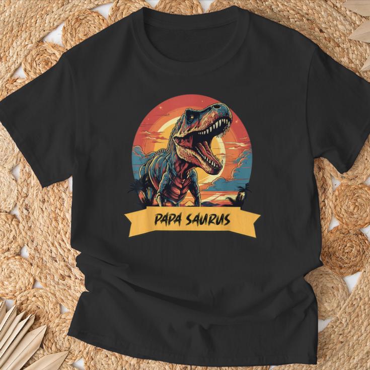 PapasaurusRex Dinosaurier Papa Saurus Grandpapa T-Shirt Geschenke für alte Männer