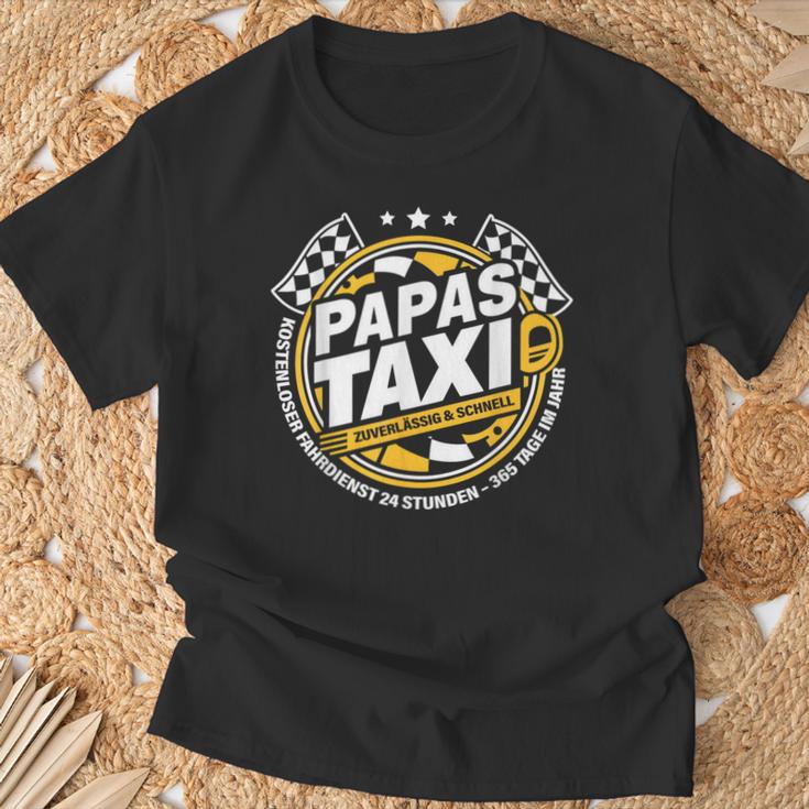 Papa´S Taxi Chauffeur Auto Fahren Bringen Und Holen T-Shirt Geschenke für alte Männer