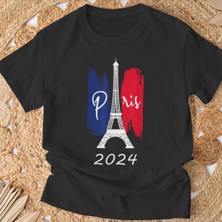 Paris France 2024 T-Shirt Geschenke für alte Männer