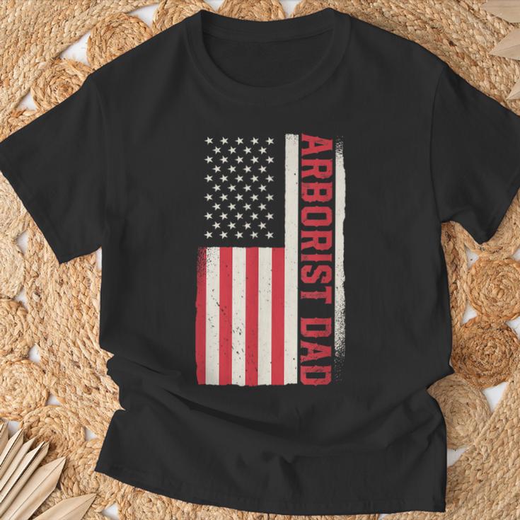 Patriotische Holzbearbeitung Holzarbeiter Arborist Papa Amerikanische Flagge T-Shirt Geschenke für alte Männer