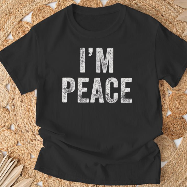I Come In Peace I'm Peace Matching Couple Lovers T-Shirt Gifts for Old Men
