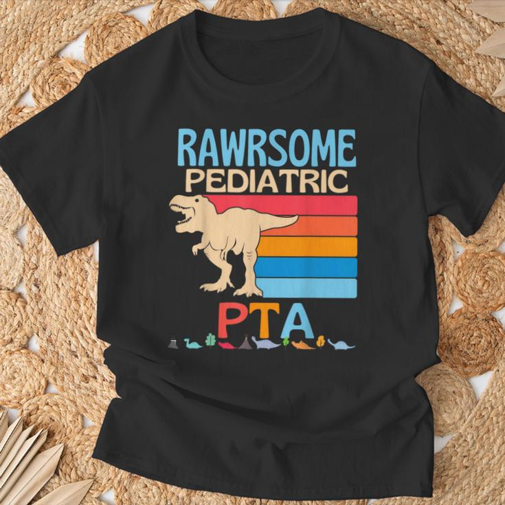 Pediatric Pta Are Awesome Personal Therapy Dinosaur T-Shirt Gifts for Old Men