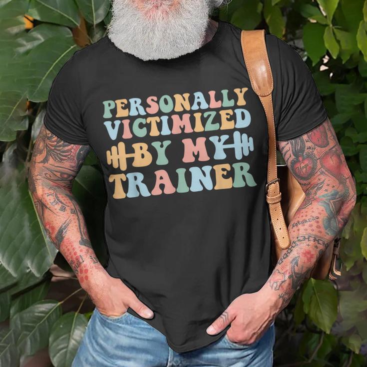 Personally Victimized By My Trainer T-Shirt Gifts for Old Men