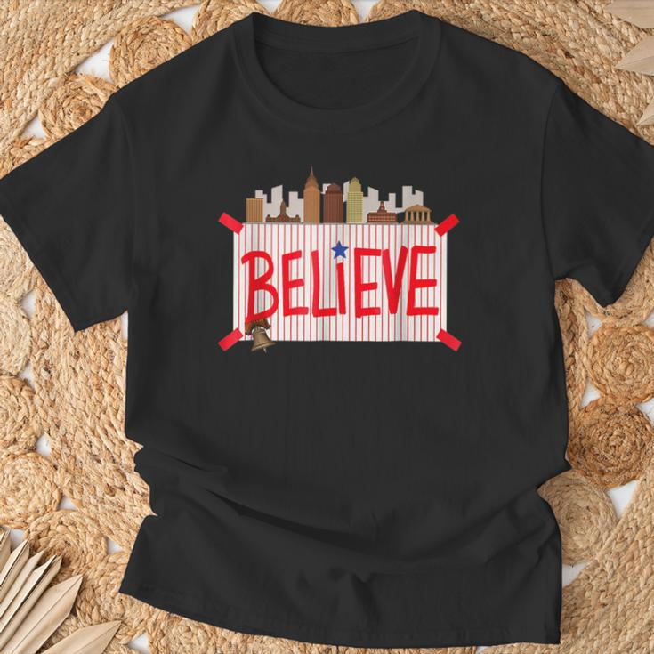 Philly Believe Ring The Bell Philadelphia Baseball Player T-Shirt Gifts for Old Men